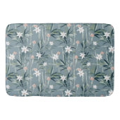 Japanische botanische Zen-Blume Badematte (Vorderseite)