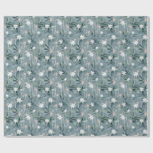 Japanische botanische Zen-Blume Geschenkpapier (Flach)