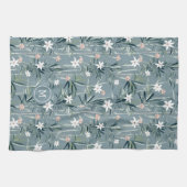 Japanische botanische Zen-Blume Geschirrtuch (Horizontal)