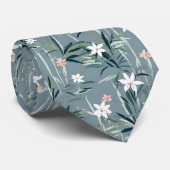 Japanische botanische Zen-Blume Krawatte (Gerollt)