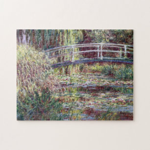 Japanische Bridge Symphonie auf Rose Monet Fine Ar Puzzle
