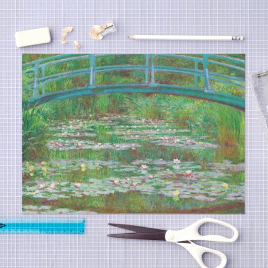 Japanische Brücke, 1899 von Claude Monet Seidenpapier (Handwerk)
