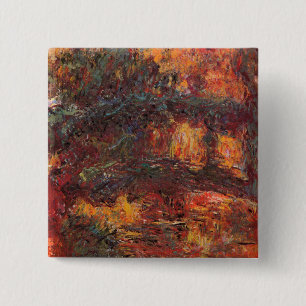 Japanische Brücke - Claude Monet - c1920 Button