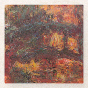 Japanische Brücke - Claude Monet - c1920 Glasuntersetzer