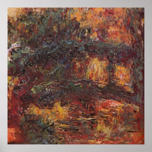 Japanische Brücke - Claude Monet - c1920 Poster (Vorne)