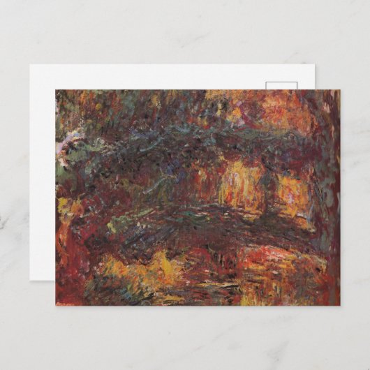 Japanische Brücke - Claude Monet - c1920 Postkarte (Vorne/Hinten)