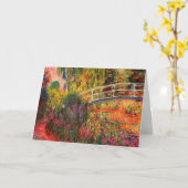 Japanische Brücke | Claude Monet Karte (Gelbe Blume)