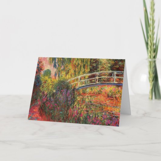 Japanische Brücke | Claude Monet Karte (Vorderseite)