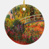 Japanische Brücke | Claude Monet Keramik Ornament (Hinten)