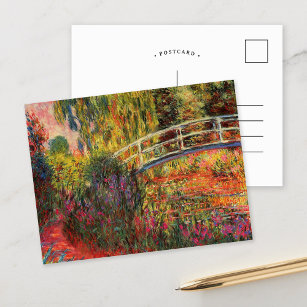 Japanische Brücke   Claude Monet Postkarte