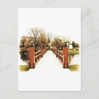 Japanische Brücke Huntsville, Alabama Postkarte