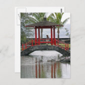 Japanische Brücke in Hilo, Hawaii Postkarte (Vorne/Hinten)