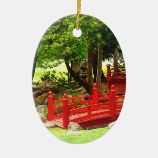 Japanische Brücke Keramikornament (Vorne)
