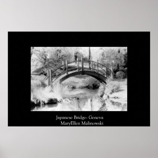 Japanische Brücke Poster (Vorne)