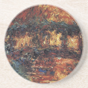Japanische Brücke von Claude Monet, Vintage Fine A Getränkeuntersetzer