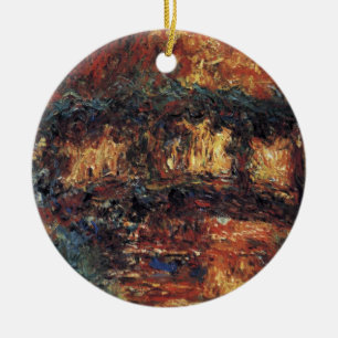 Japanische Brücke von Claude Monet, Vintage-Fine-A Keramikornament