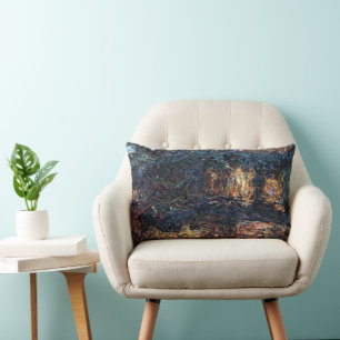 Japanische Brücke von Claude Monet, Vintage Fine A Lendenkissen