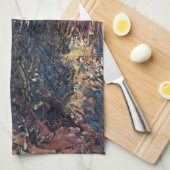 Japanische Brücke von Claude Monet, Vintage Kunst Geschirrtuch (Viertel Falte)