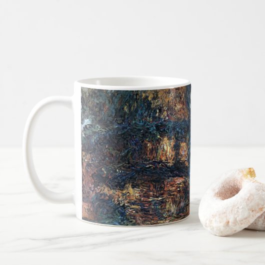 Japanische Brücke von Claude Monet, Vintage Kunst Kaffeetasse (Mit Donut)