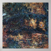 Japanische Brücke von Claude Monet, Vintage Kunst Poster (Vorne)