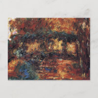 Japanische Brücke von Claude Monet, Vintage Kunst