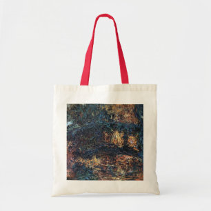 Japanische Brücke von Claude Monet, Vintage Kunst Tragetasche