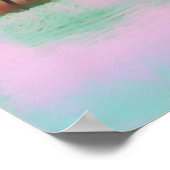 Japanische Brücke von Kyoto mit schrumpfendem Reis Poster (Ecke)