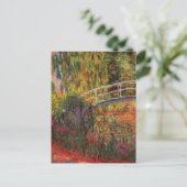 Japanische Brücke von Monet Postcard Postkarte (Stehend Vorderseite)