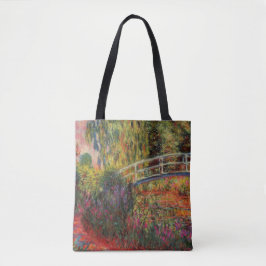 Japanische Brücke Water Lily Pond von Claude Monet Tasche