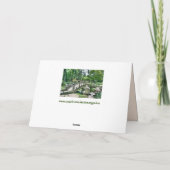 Japanische Brückengrüßkarte Karte (Rückseite)