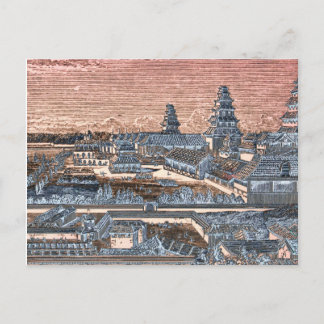 Japanische Burg Edo Tokio Postkarte