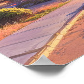 Japanische Burg in Dusk Poster (Ecke)