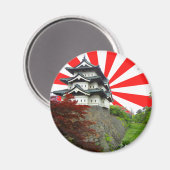 Japanische Burg Magnet (Vorderseite/Rückseite)