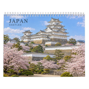 Japanische Burgen durch die Jahreszeiten Kalender