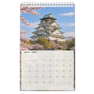 Japanische Burgen Vier Jahreszeiten 2027 Sammlung Kalender