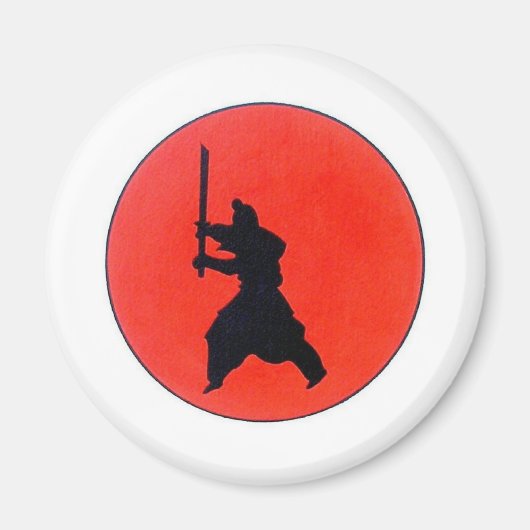 Japanische Bushido-Art des Kriegermagneten Magnet (Vorne)
