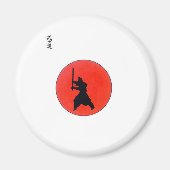Japanische Bushido-Art des Kriegers Magnet (Vorne)