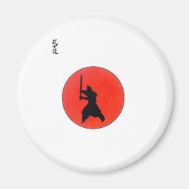 Japanische Bushido-Art des Kriegers Magnet