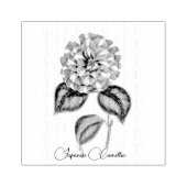 Japanische Camellia-Blume Rubber-Briefmarke Gummistempel (Prägung)