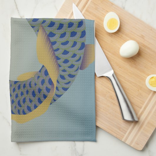 Japanische Carp-Muster Geschirrtuch (Viertel Falte)