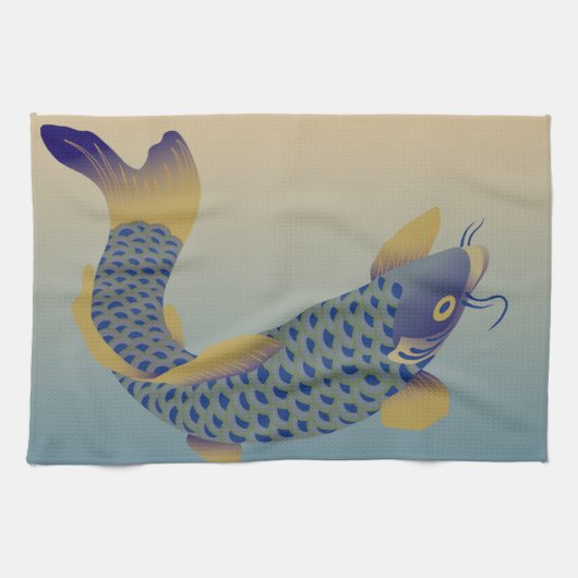 Japanische Carp-Muster Geschirrtuch (Horizontal)