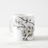Japanische Cherry Blossom Sakura Tasse3 Kaffeetasse (Vorderseite Links)