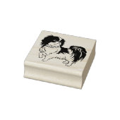 Japanische Chin Dog Breed Gummistempel (Stempel)
