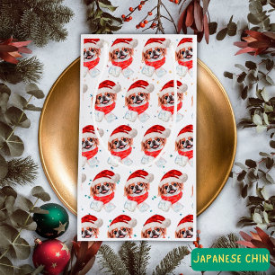 Japanische Chin Dog Breed Weihnachtsstars Kleine Geschenktüte