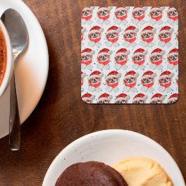 Japanische Chin Dog Breed Weihnachtsstars Rechteckiger Pappuntersetzer