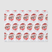 Japanische Chin Dog Breed Weihnachtsstars Seidenpapier (Vorderseite)