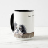 Japanische Chin Dog Tasse (Vorderseite Links)