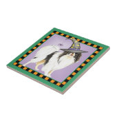 Japanische Chin Hexe Fliese (Seite)