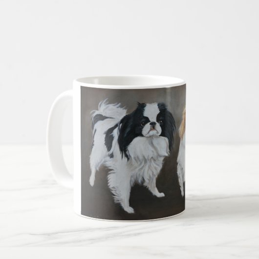 Japanische Chin Hund Art Tasse (Vorderseite Links)