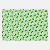 Japanische Chin Puppy-Malerei Originale Hundkunst Geschenkpapier Set (Vorderseite)